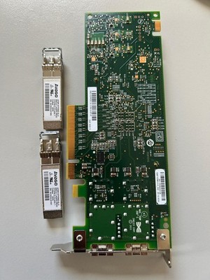 Broadcom 10GbE PCIe Netzwerkkarte + 2 Avago SFP+ Transceiver   gebraucht, Server