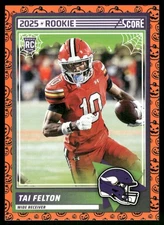 Tai Felton 2025 Score a Treat Minnesota Vikings #60 Near Mint or Better