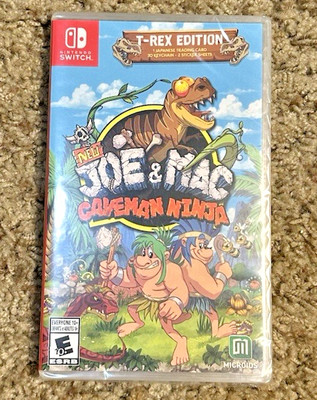 New Joe and Mac: Caveman Edition T-Rex Edition Nintendo Switch Sealed