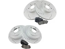 For 2005-2006 Saab 92X Brake Pad and Rotor Kit Front and Rear 46299JHXS Aero