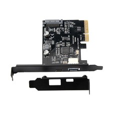 PCI-E PCI-E X4 PCI Express to USB 3.1 Gen 2 Type A+Type C Expansion Card 10 Gbps
