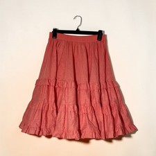 Vintage Partners Please Malco Modes Skirt Pull On Square Dancing Coral Size M
