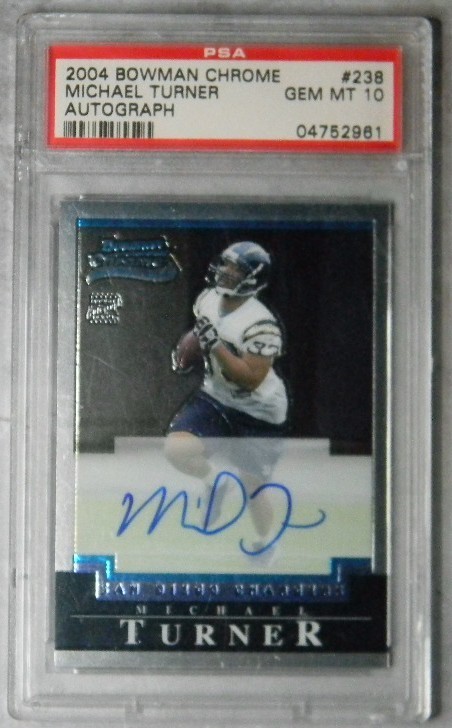 Michael Turner Bowman Chrome #238 Autograph