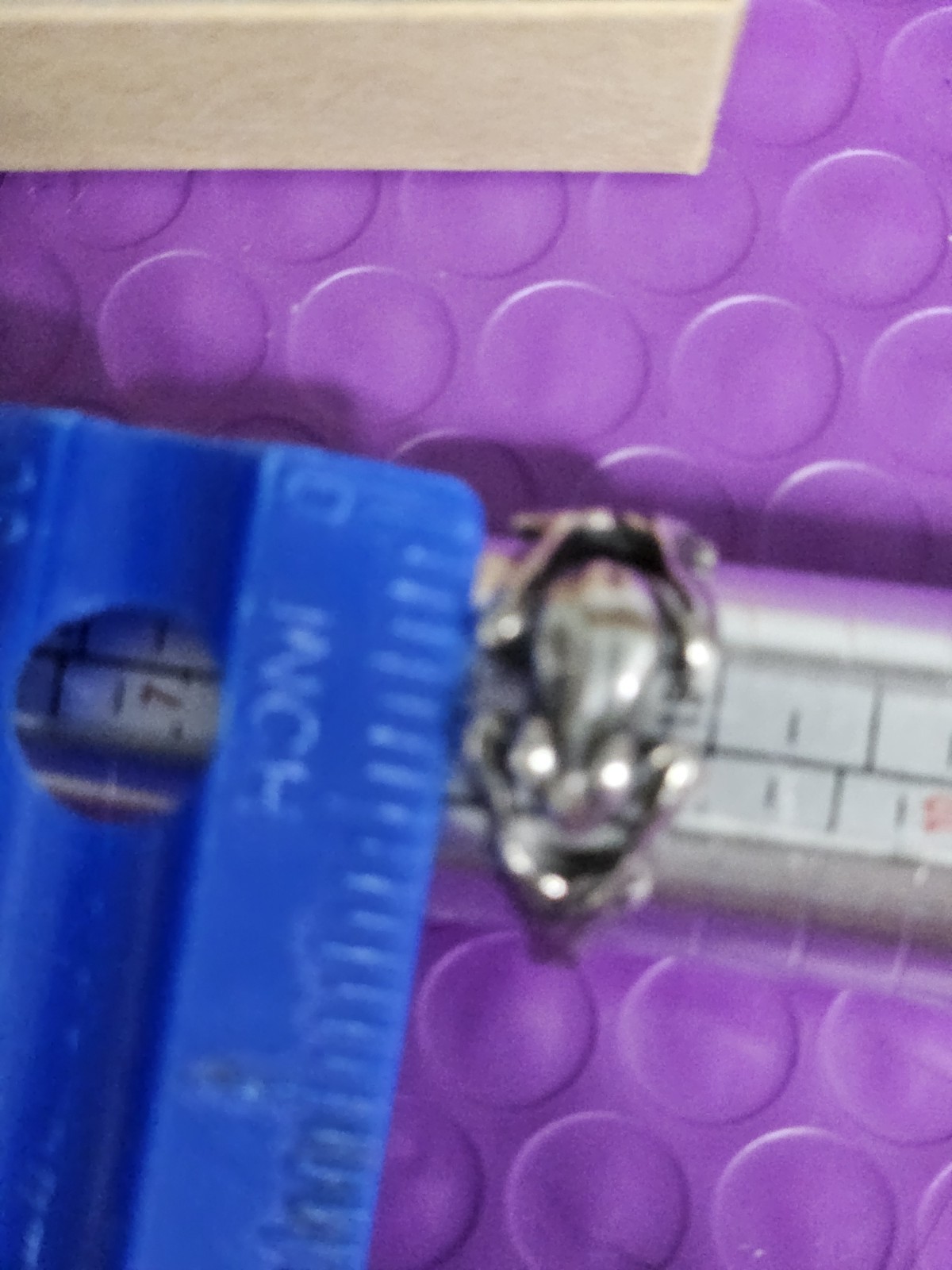 Sterling Silver Frog Ring Size 8 Articulated / Mo… - image 10