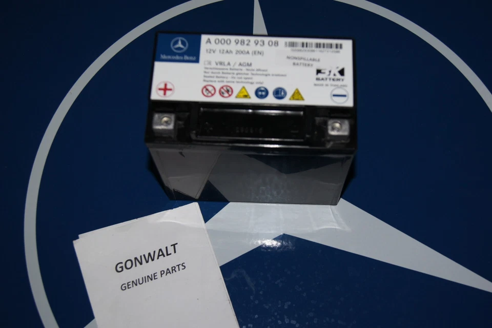 Mercedes Benz Genuine Starter Auxiliary Battery ML Class 2015 0009829308 Foto 3 de 3