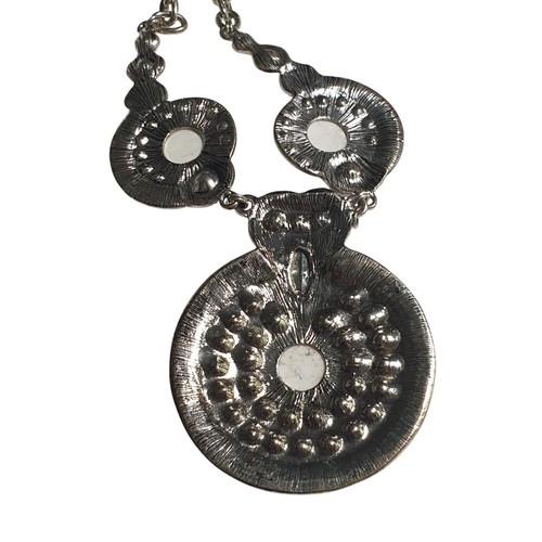 Vintage Bohemian Strass Anhänger Statement Halskette Kette Verschluss 17 bis 20 Zoll - Bild 7 von 7
