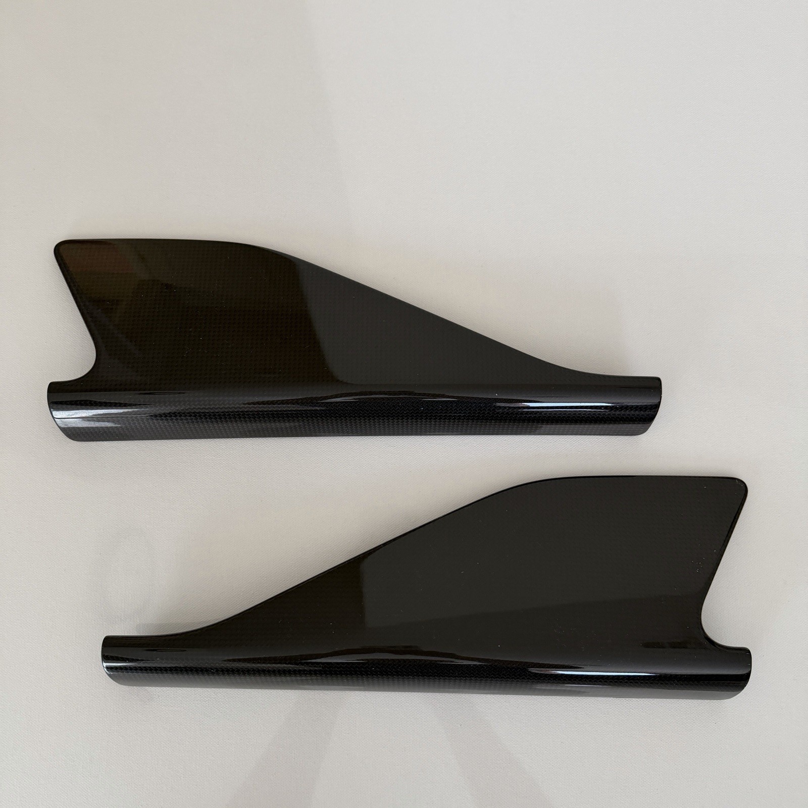 Ferrari 458 Speciale Carbon Fiber Side Fins 100% OEM Original 85899800 85900200