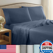 Martex 4 Piece King Sheet Set King Size Bed Sheets Set Lightweight Breathable