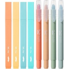Pastel Aesthetic Highlighters 8 Pack No Bleed Bible Study Gel Pen Set