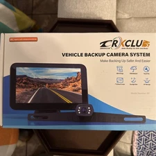 Backup Camera Kit Rear View License Plate Camera 5" Monitor for Car Truck RVs