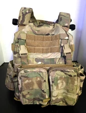USA - HRT Tactical Plate Carrier Multicam  Whit  extras Size  Large