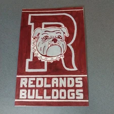 University Of Redlands Bulldogs California 4x6 Scrapbook Shadowbox Artwork Art