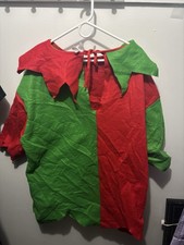 Elf costume Set 2 Piece a hat and body piece one size men s size large