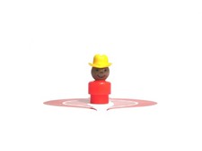 Fisher Price Little People Wild Wild West Yellow Cowboy Hat Red Plastic BODY