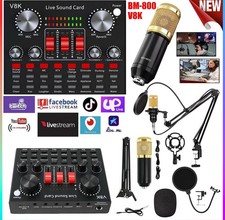 BM-800 Podcast Equipment Bundle Home Studio Recording Kit Music Mixer Microphone