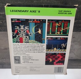 Legendary Axe II TurboGrafx 16 Complete in box CIB Tested Authentic Collection