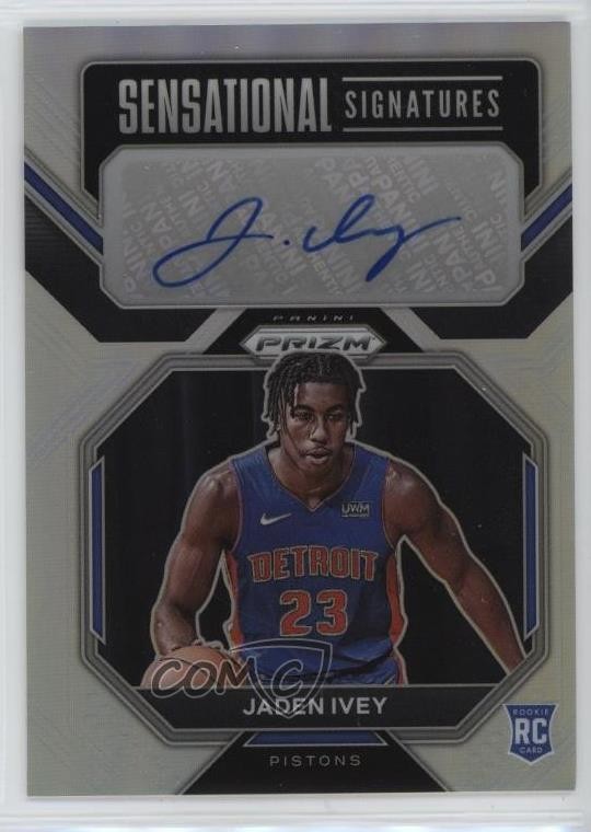 2022 Panini Prizm Sensational Signatures Silver Jaden Ivey Rookie Auto RC 14cm