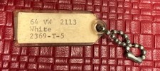 1964 Vintage Vw Dealer Key Tag Keychain Columbus Georgia