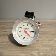 Equus Performance Back-lit Tachometer Gauge 0-8000 Rpm White Face Silver Bezel Equus Performance Back-lit Tachometer Gauge 0-8000 Rpm White Face Silver Bezel