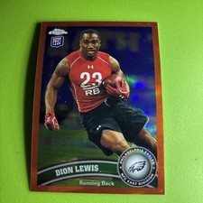 Dion Lewis 2011 Topps Chrome ORANGE REFRACTOR Rookie Card #168. rookie card picture