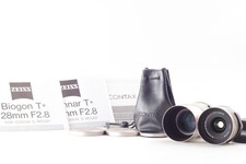 2 Lens w/Hood Top MINT Contax Carl Zeiss T 28mm 90mm Lens for G1 G2 FromJAPAN