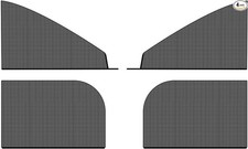 4 PCS Car Side Window Shades, Side Windows Heat Insulation Cover, Car Sunsha