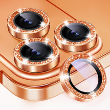 3X2 Pack Glitter Camera Lens Protector for Iphone 17 Pro Max,Iphone 17 Pro Tempe