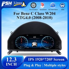 NEU 12,3'' LCD Digitales Cockpit Tacho für Mercedes C-Klasse W204 NTG4.0 2008-10 NEU 12,3'' LCD Digitales Cockpit Tacho für Mercedes C-Klasse W204 NTG4.0 2008-10