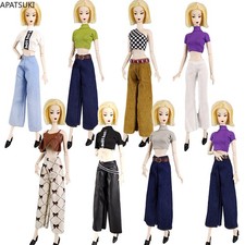 Conjunto de ropa de muñeca de moda 1/6 para trajes de muñeca de 11,5" pantalones cortos de pierna ancha 1:6