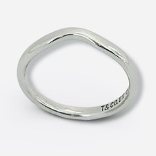 AUTHENTIC Tiffany & Co Curved Ring - Elsa Peretti Rare Vintage- UK Size J