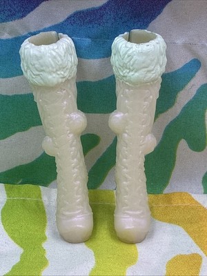 Ever After High Crystal Winter Epic Winter Doll Shoes White Tall Boots Only