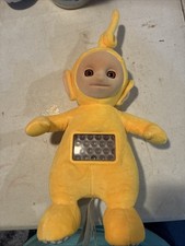 Vintage 1998 Playskool Teletubbies Laa Laa Talking 15 Yellow Plush WORKS