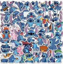 5 Groups of 10 YOU CHOOSE 2x2 Inches Stitch Inspired Stickers Waterproof Vinyl