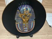 Osiris Porcelain -  The golden mask of Tutankhamun Collectors plate Ltd 22 carat