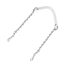 39" Iron Flat Chain Strap Purse Shoulder DIY Replacement White Silver