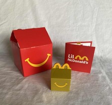 Lil' McDonald's Toy Gold Happy Meal WITH BOX AND STICKERS NEW