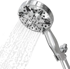 ® ALL METAL 3-Spray Hand Held Shower Head, 2.5 GPM High Flow Handheld Showerhead