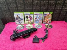 Microsoft Xbox 360 Kinect Sensor Bar With 4 Kinect Sports Video Games Bundle