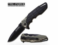 Tac-Force TF-687CA Camo Handle Pocket Knife - Spring Assisted Opening