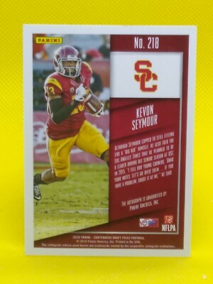 Kevon Seymour 2016 Contenders ROOKIE AUTO #218 USC Trojans