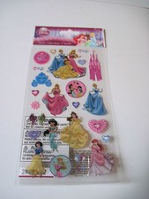 Scrapbooking Stickers Crafts Disney Princesses Castle Cinderella Belle Beauty