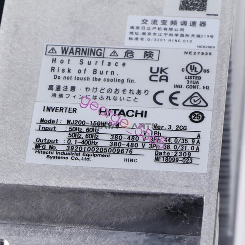 1PC NEW HITACHI Inverter WJ200-150HFC-M 15KW fedex or DHL - Picture 2 of 10