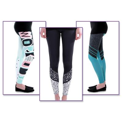 cosey - bedruckte bunte Leggins  - Design Workout bunt