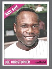 Joe Christopher 1966 Topps Baseball Card #343-Boston Red Sox