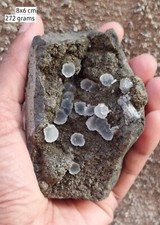 SUPERB CHALCEDONY BALLS ON MATRIX BASE # 272