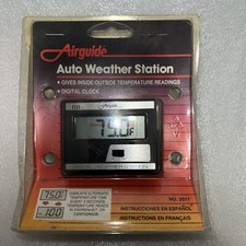 Vintage Automotive Digital Inside Outside Temperature Clock Stick On Large Lcd Vintage Automotive Digital Inside Outside Temperature Clock Stick On Large Lcd