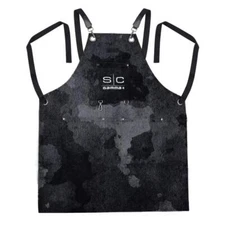 StyleCraft Professional Heavyweight Barber Salon Hair Cutting Apron Black Camo