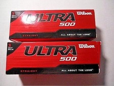 NEW WILSON ULTRA 500 GOLF BALLS - 2 PACKS OF 3 - QTY OF 6 BALLS