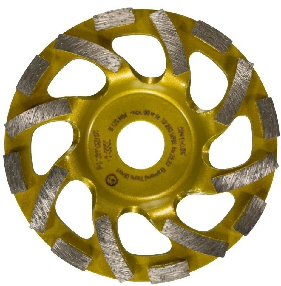 Diamantschleiftopf Double Speed Ø 125 - 180 mm Sichelsegmente Schleifteller