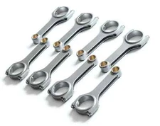 H Beam 6.125" 2.100" .927" 4340 Connecting Rods For LS LS1 Chevy Camaro Corvette